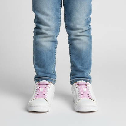 Child with pink laces - exact match
